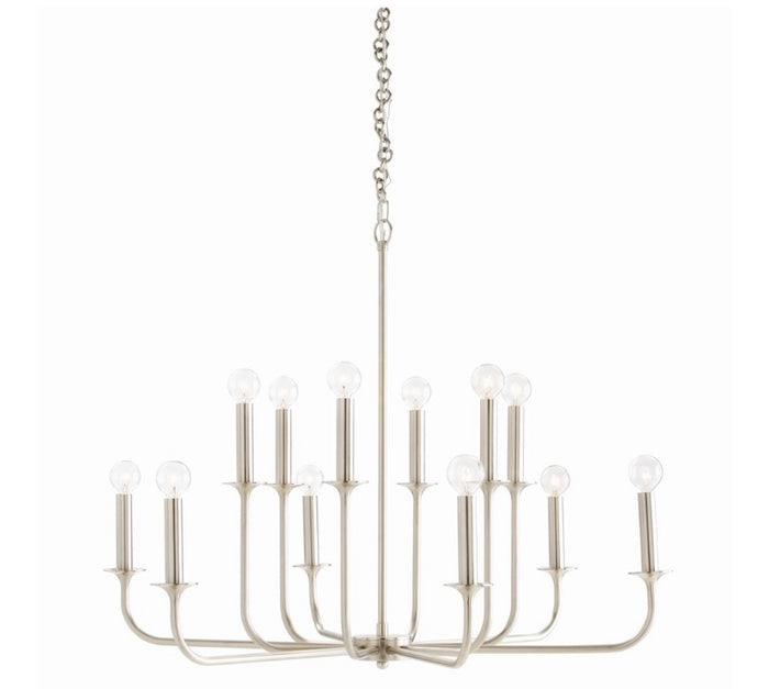 Seattle Antique Silver Small Chandelier