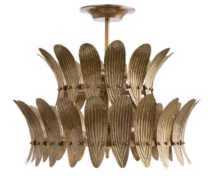 Chicago Vintage Brass Two Tier Chandelier
