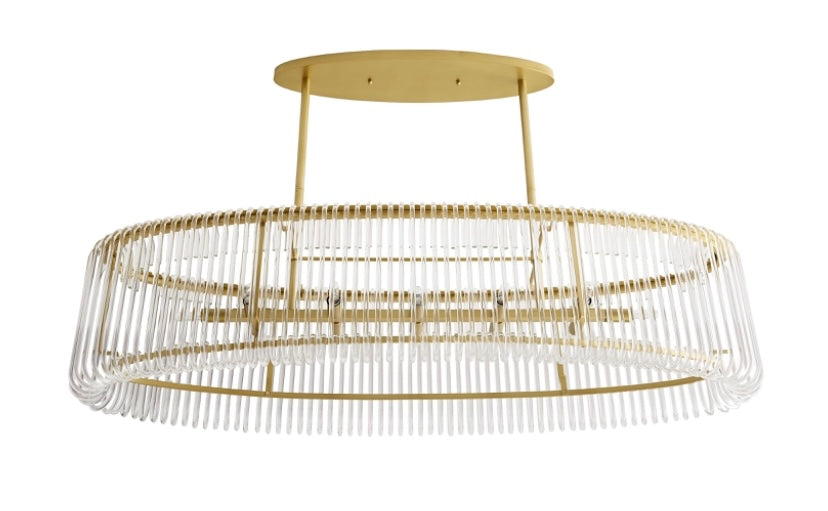 Denver Antique Brass Chandelier