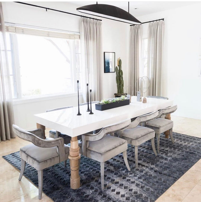 Carolina Grey Velvet Chair - Luxury Living Collection