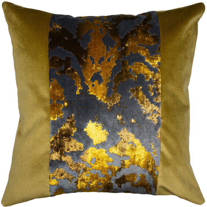 Rapture Gold II Throw Pillow Cover - Designer Collection