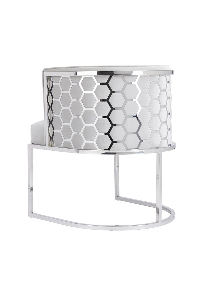 Cora Grey Velvet Chair
