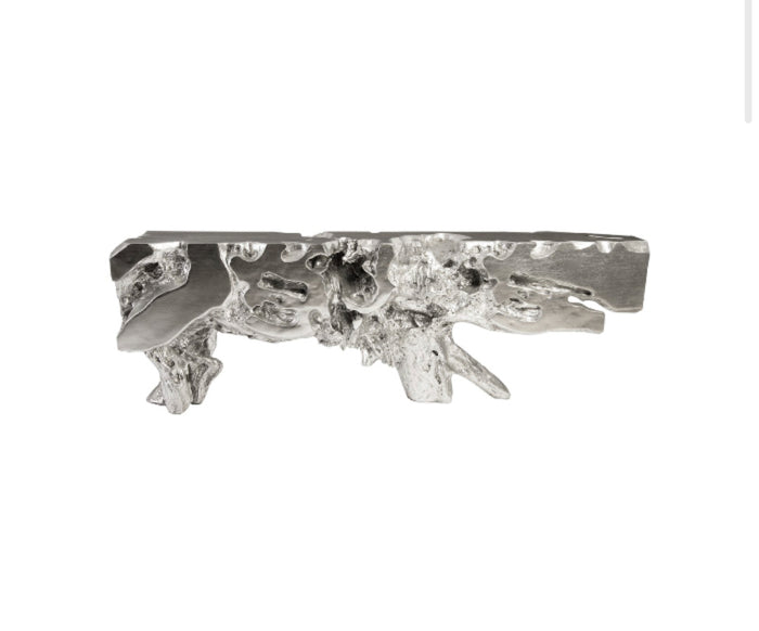 Wyn 96" XL Silver Leaf Console