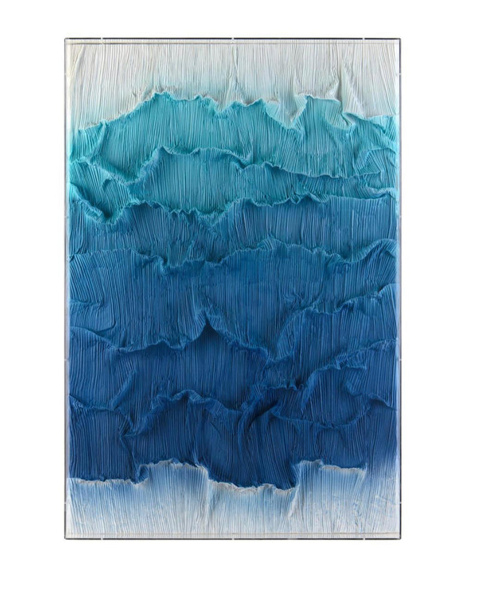 Cascading Waves Shadow Box Artwork I - Luxury Living Collection