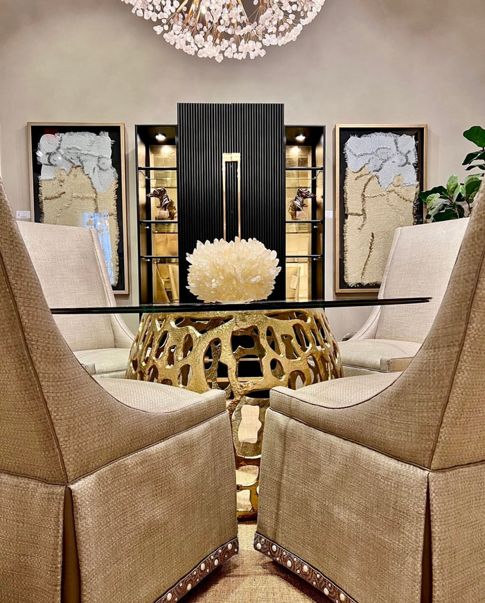 Cassie Quartz & Crystal Bowl - Luxury Living Collection