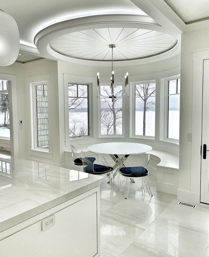 Hape Acrylic and Nickel Six-Light Chandelier - Luxury Living Collection