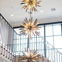 Ivana Antique Brass Chandelier