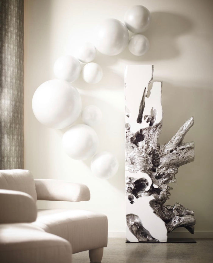 White Wall Decor Ball Sculpture