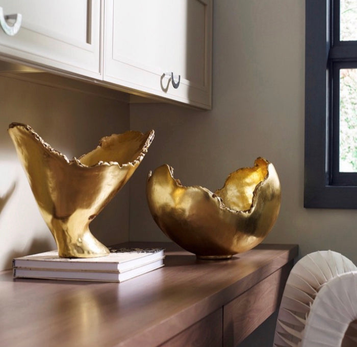 Kia Gold Leaf Decorative Bowl