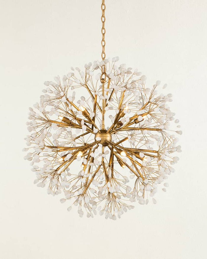 Bede Spherical Quartz Chandelier - Luxury Living Collection