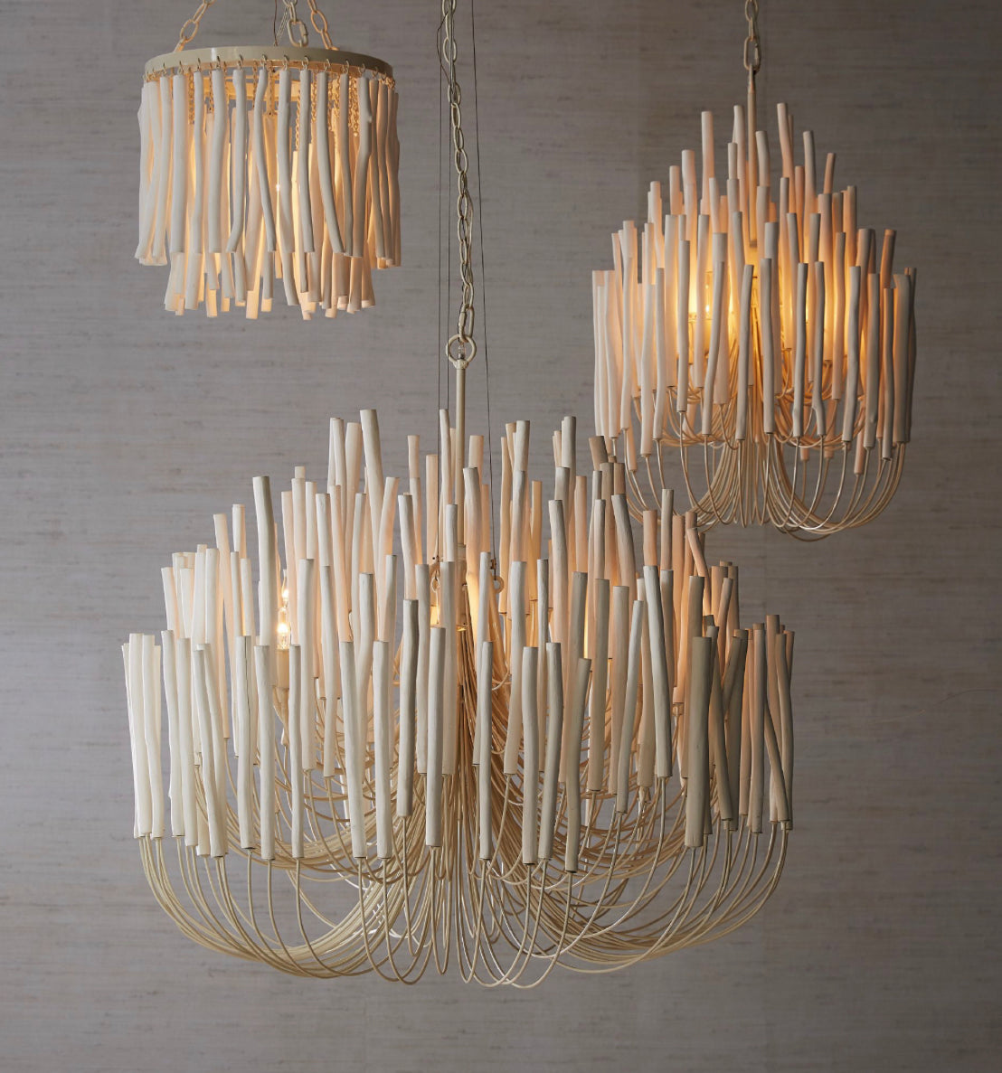 Sura White Large Chandelier