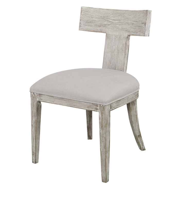 Rowan White Armless Chair - (Set of 2 Chairs)