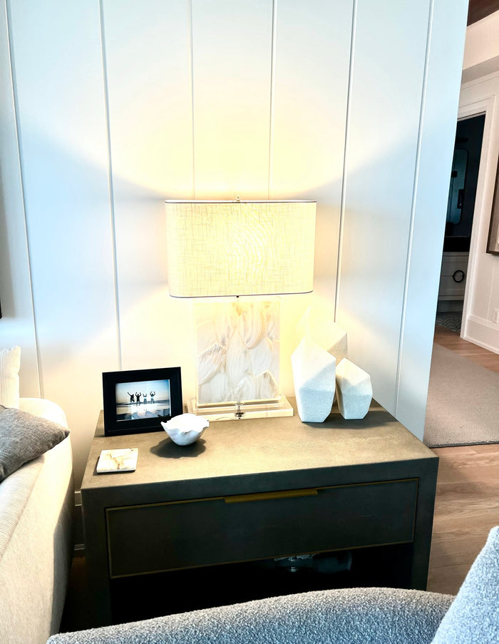 Zobia Mother-of-Pearl Table Lamp - Luxury Living Collection