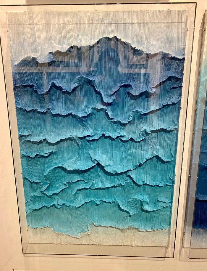 Cascading Waves Shadow Box Artwork II - Luxury Living Collection