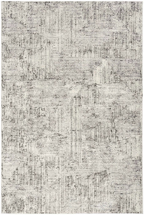 Radiant Cream/Black Area Rug - Elegance Collection