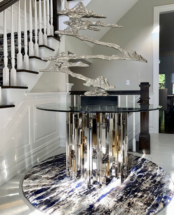 Harley Floating Island in Enameled Nickel - Luxury Living Collection