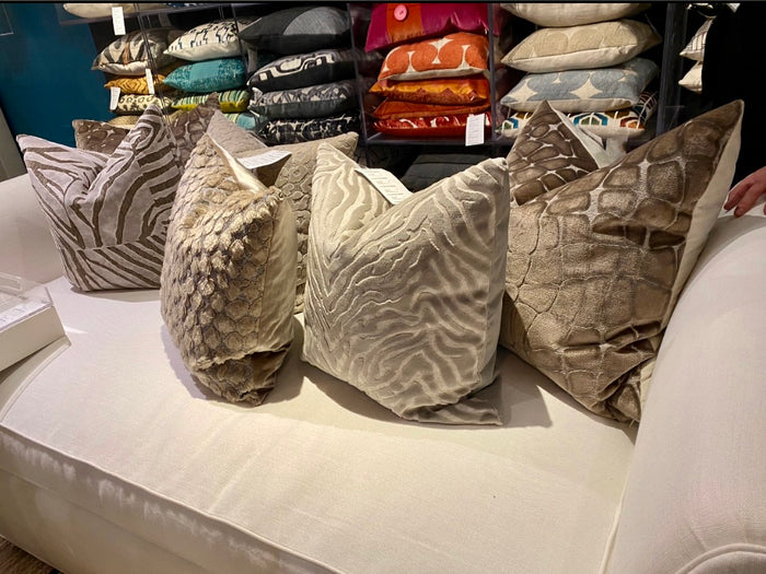 Impulse Natural Throw Pillow Cover - Designer Collection