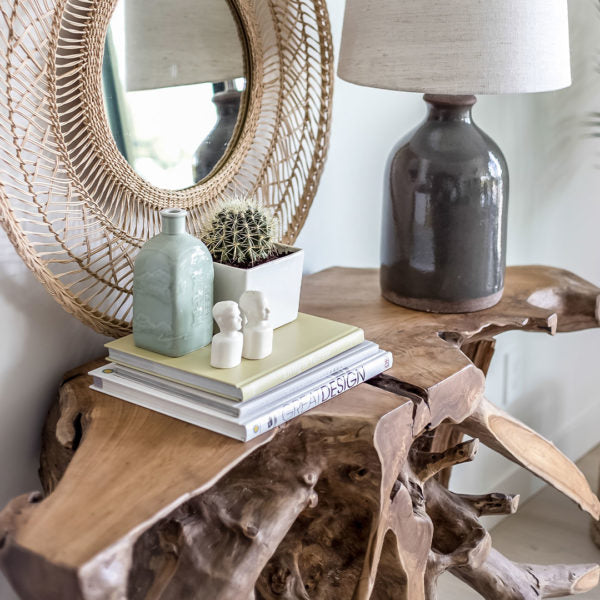 Small Natural Console Table