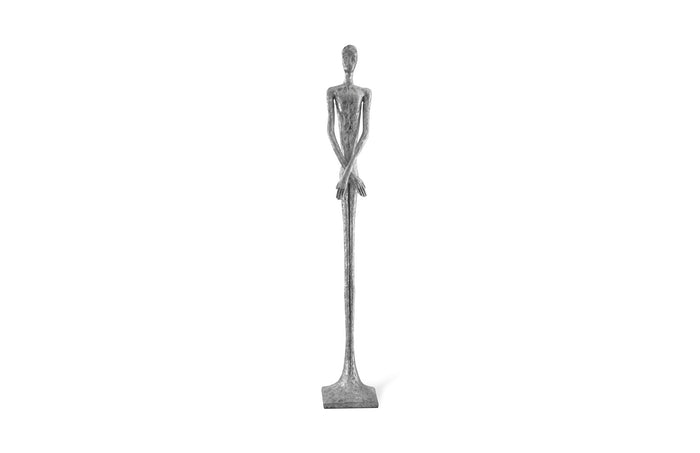 Thin Male Silver Leaf Sculpture