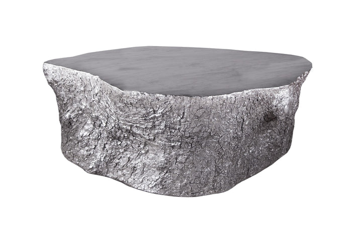 Wyn Silver Leaf Wood Coffee Table