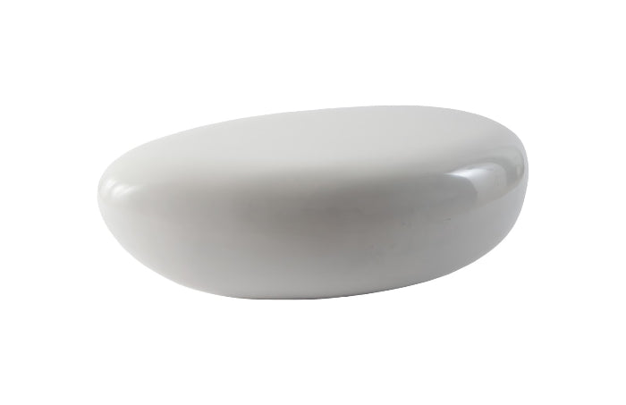 River Rock Gel White Coffee Table
