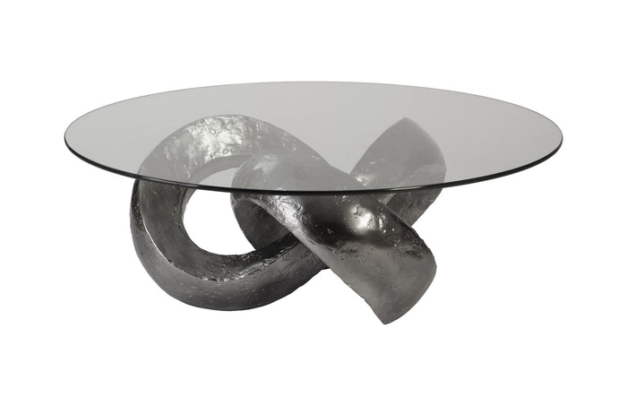 Infinity Liquid Silver Coffee Table
