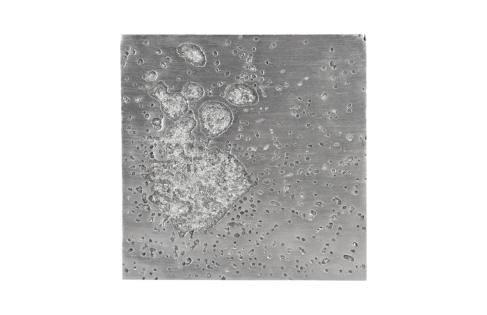 Silver Square Splatter Wall Sculpture