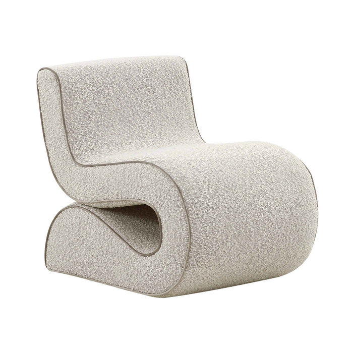 Selene Speckled Grey Boucle Accent Chair - Luxury Living Collection