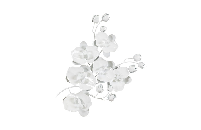 White Orchid Wall Sculpture