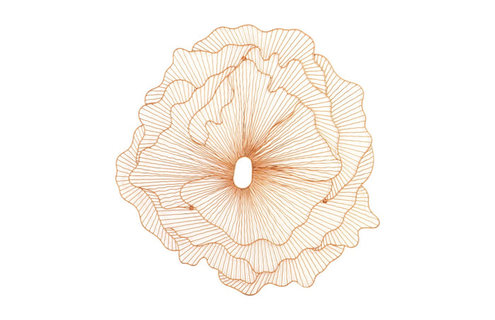 Poppy Copper Flower Art