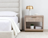 Emmit Performance Fabric Pearl Bed