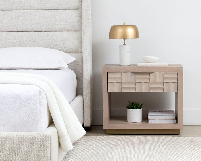 Emmit Performance Fabric Pearl Bed