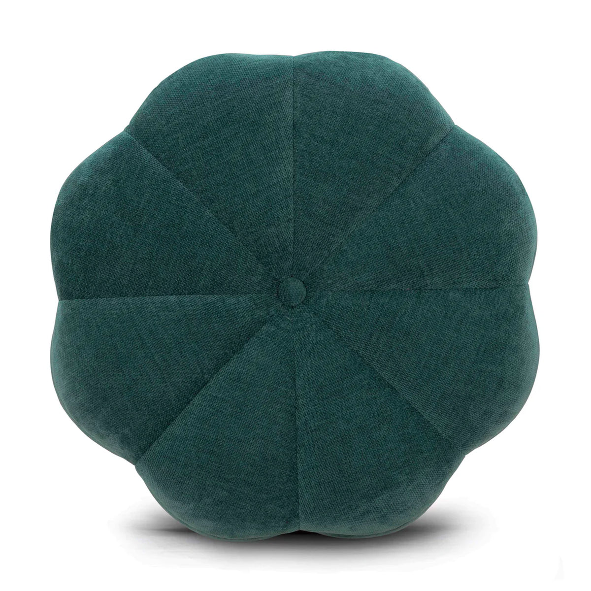 Petals Textured Peacock Performance Velvet Storage Ottoman