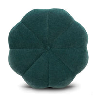 Petals Textured Peacock Performance Velvet Storage Ottoman