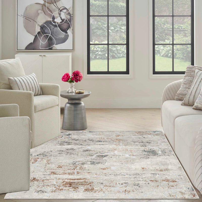 Glam Grey Multicolor Modern Area Rug - Elegance Collection