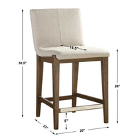 Ashvi Beige Counter Stool