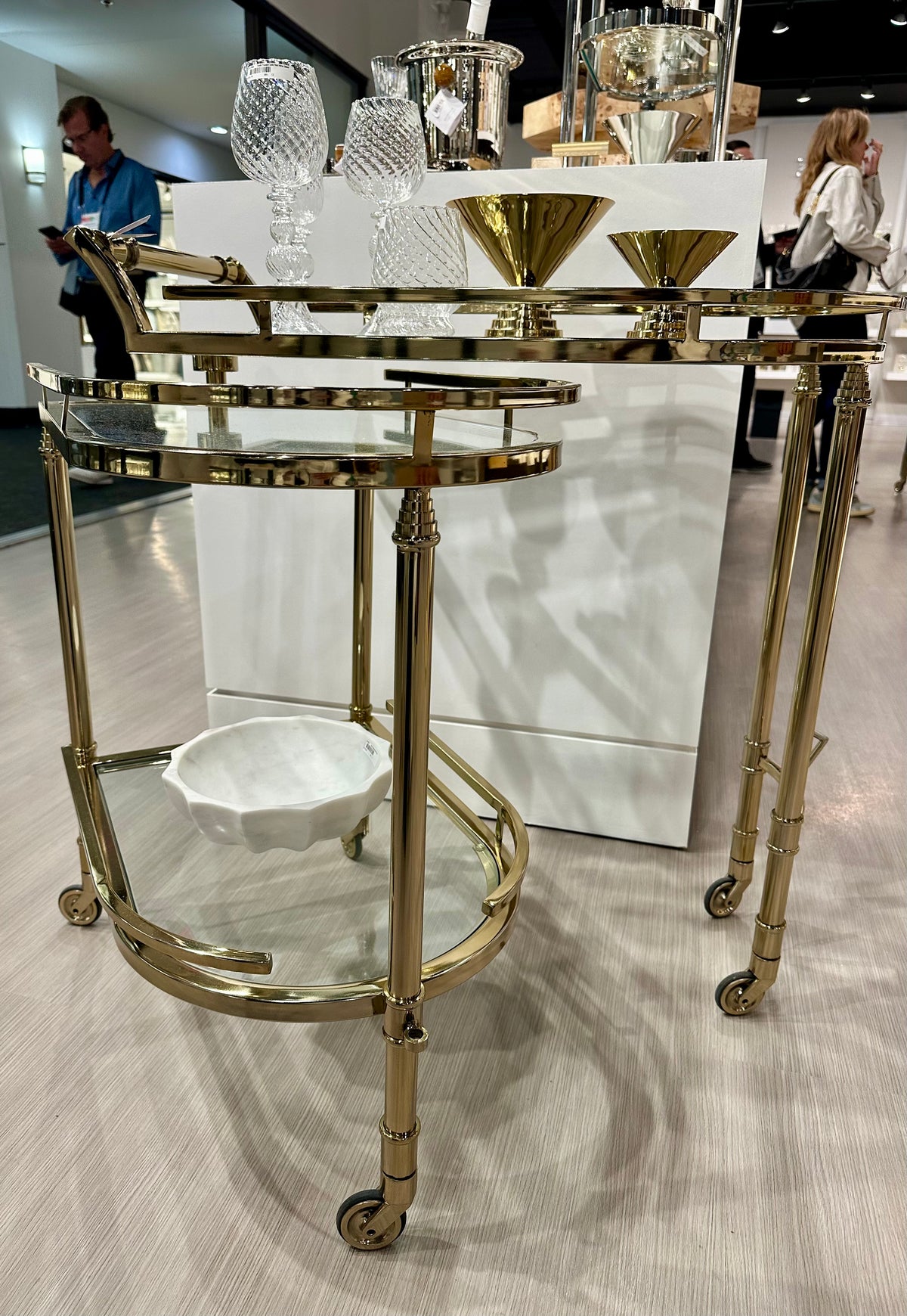 Amelia Gold Bar Cart