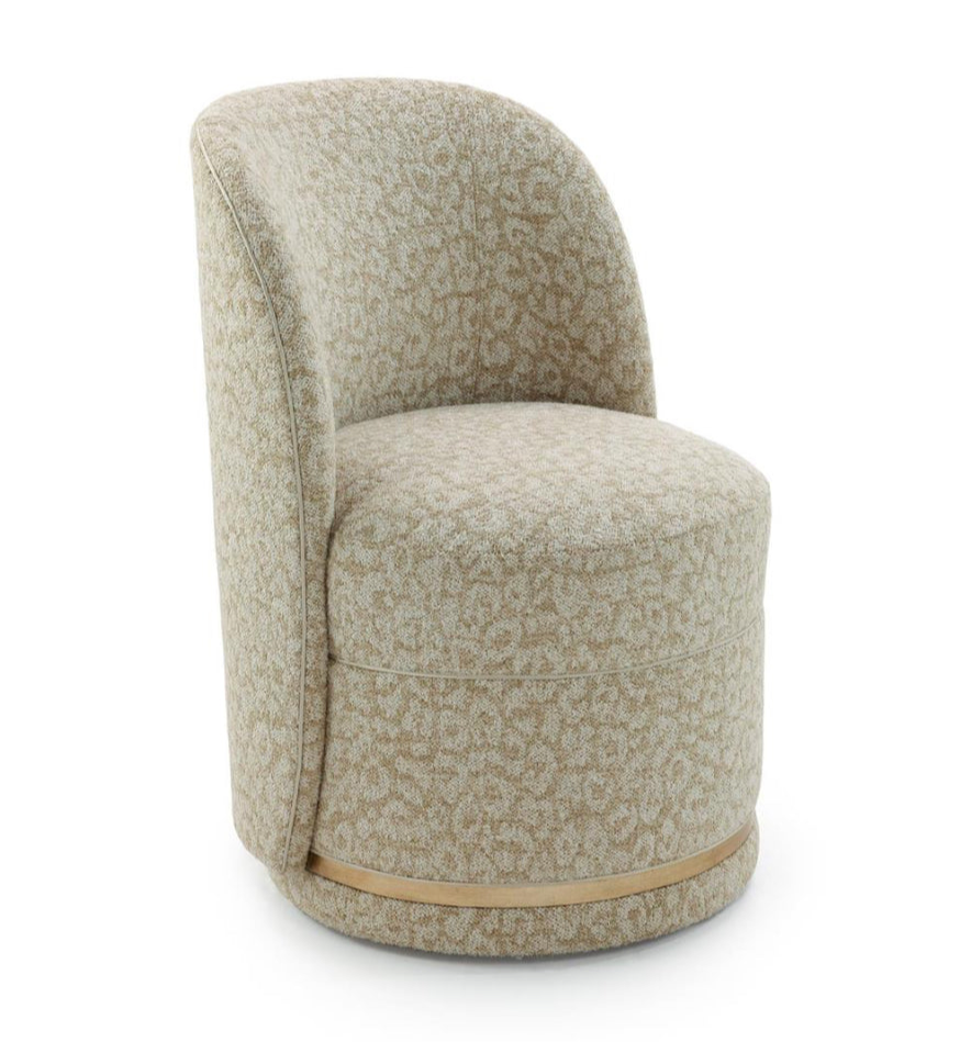 Lina Chetah Creme Dining Chair