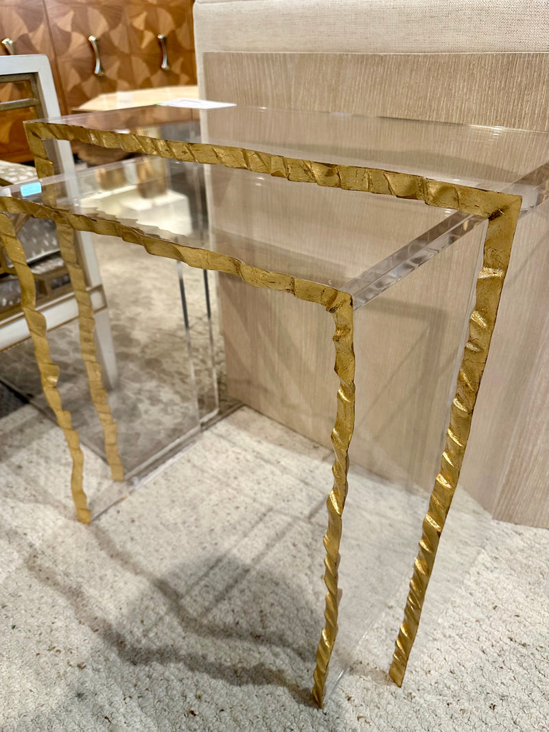 Molleh Gold Leaf Edge Nesting Tables (Set of 2)