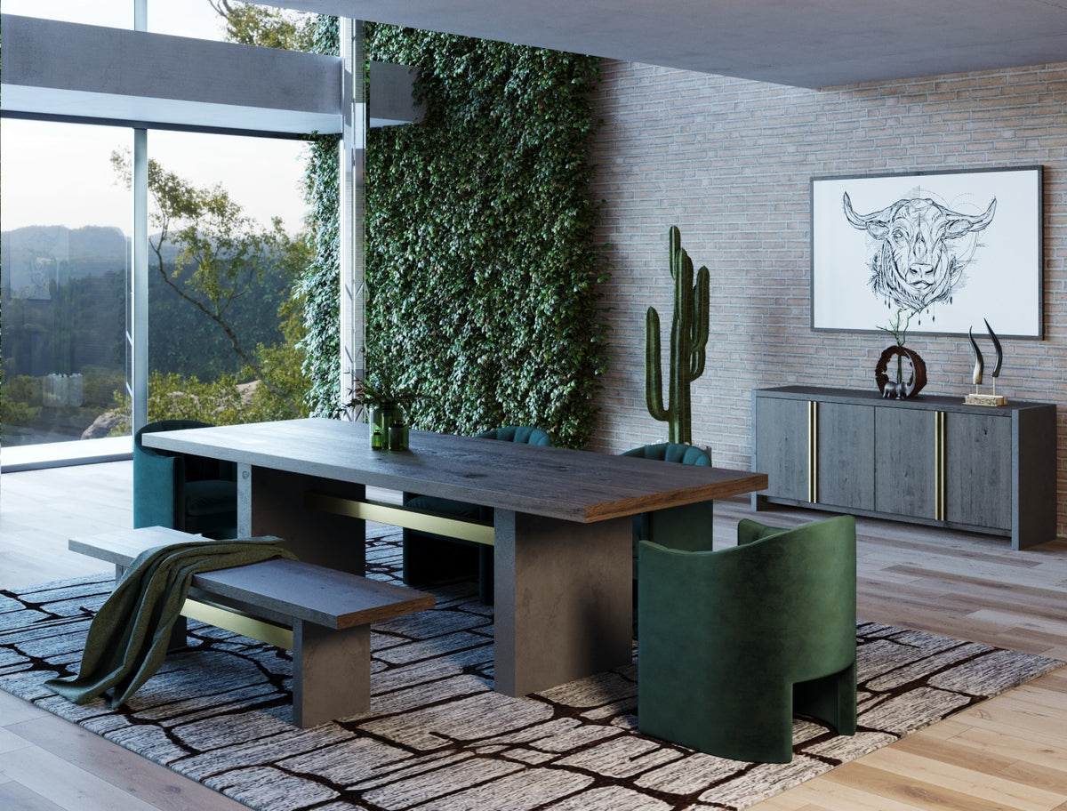 Akiko Modern Jade Green Velvet Dining Chair