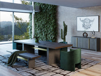 Akiko Modern Jade Green Velvet Dining Chair