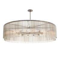 Park 60" Smoke Glass & Brown Nickel Finish Chandelier
