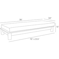 Caldwell 78" Outdoor Bench