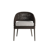 Juri Outdoor Charcoal Brown Dining Chair