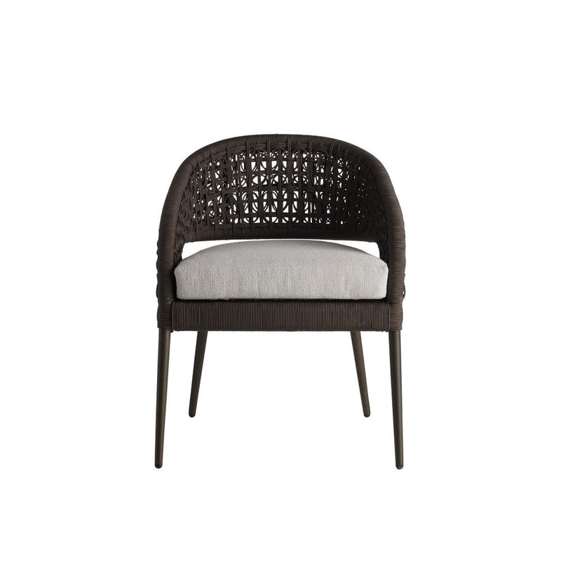 Juri Outdoor Charcoal Brown Dining Chair