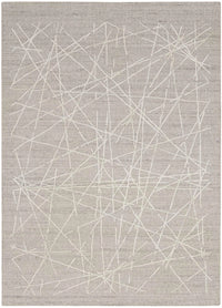 Alexis Modern Rrhythmic Grey Area Rug