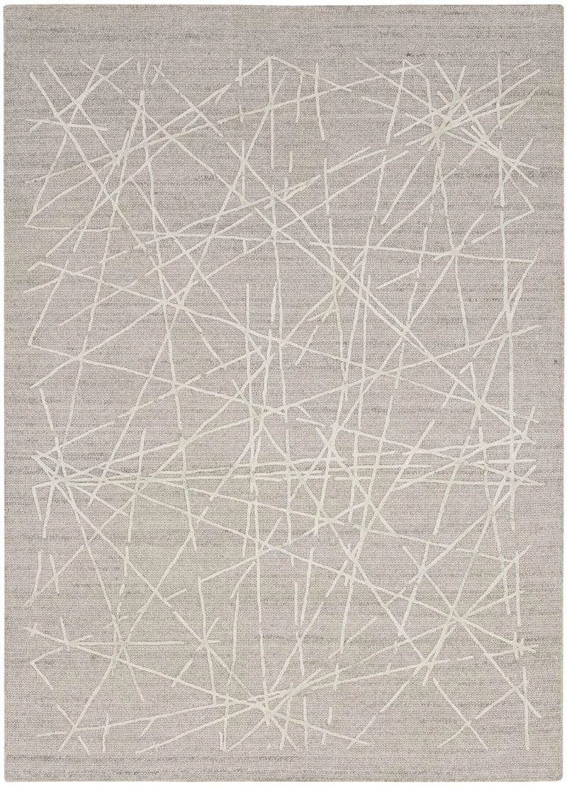 Alexis Modern Rrhythmic Grey Area Rug