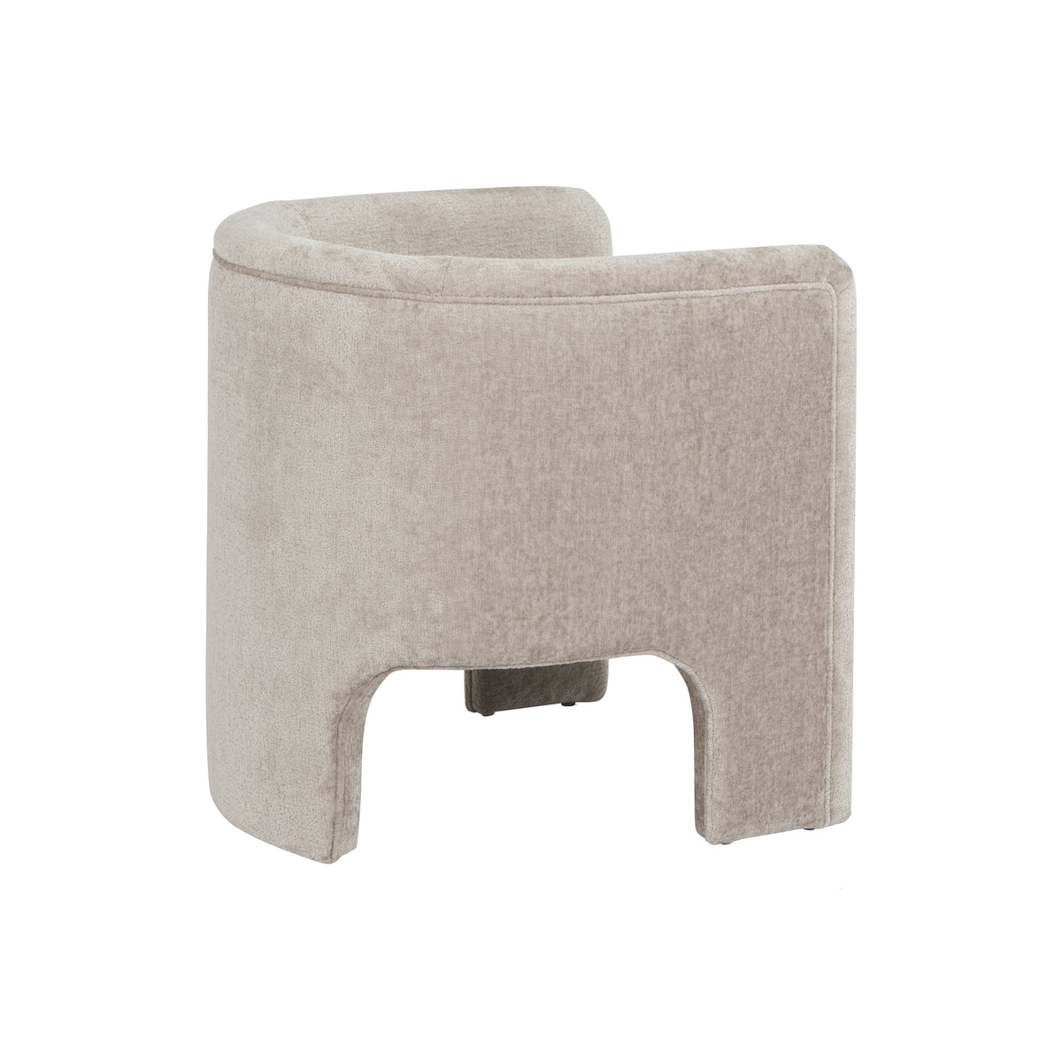 Georgina Chenille Taupe Accent Chair