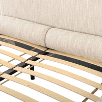 Murielle Taupe Textured Performance Boucle Bed