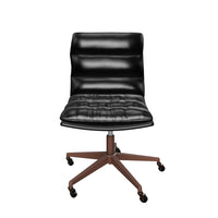 Stinson Black Faux Leather Maximum Comfort Modern Desk Chair